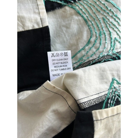 JUDITH MARCH NWT $100 Strapless embroidered anchor Floral Dress o/s black white - Picture 11 of 11